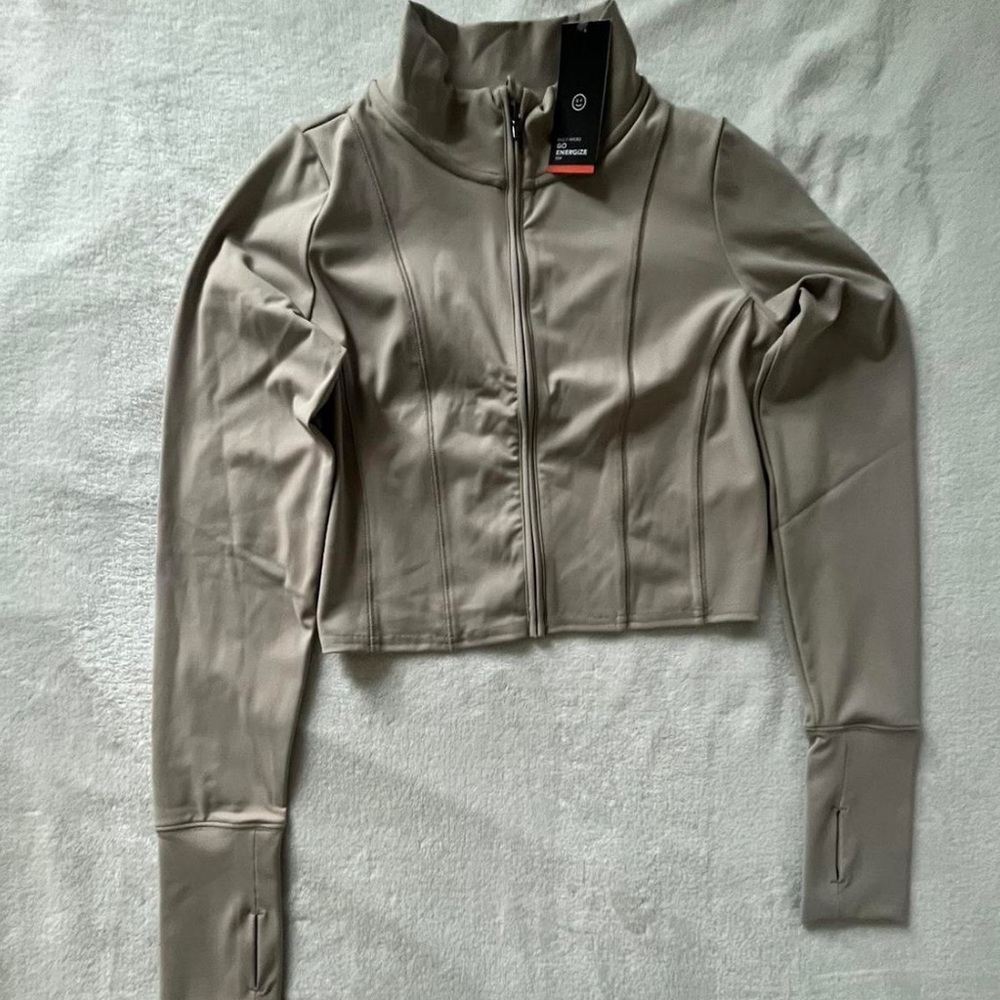 gilly hicks athletic long sleeve zip-up.